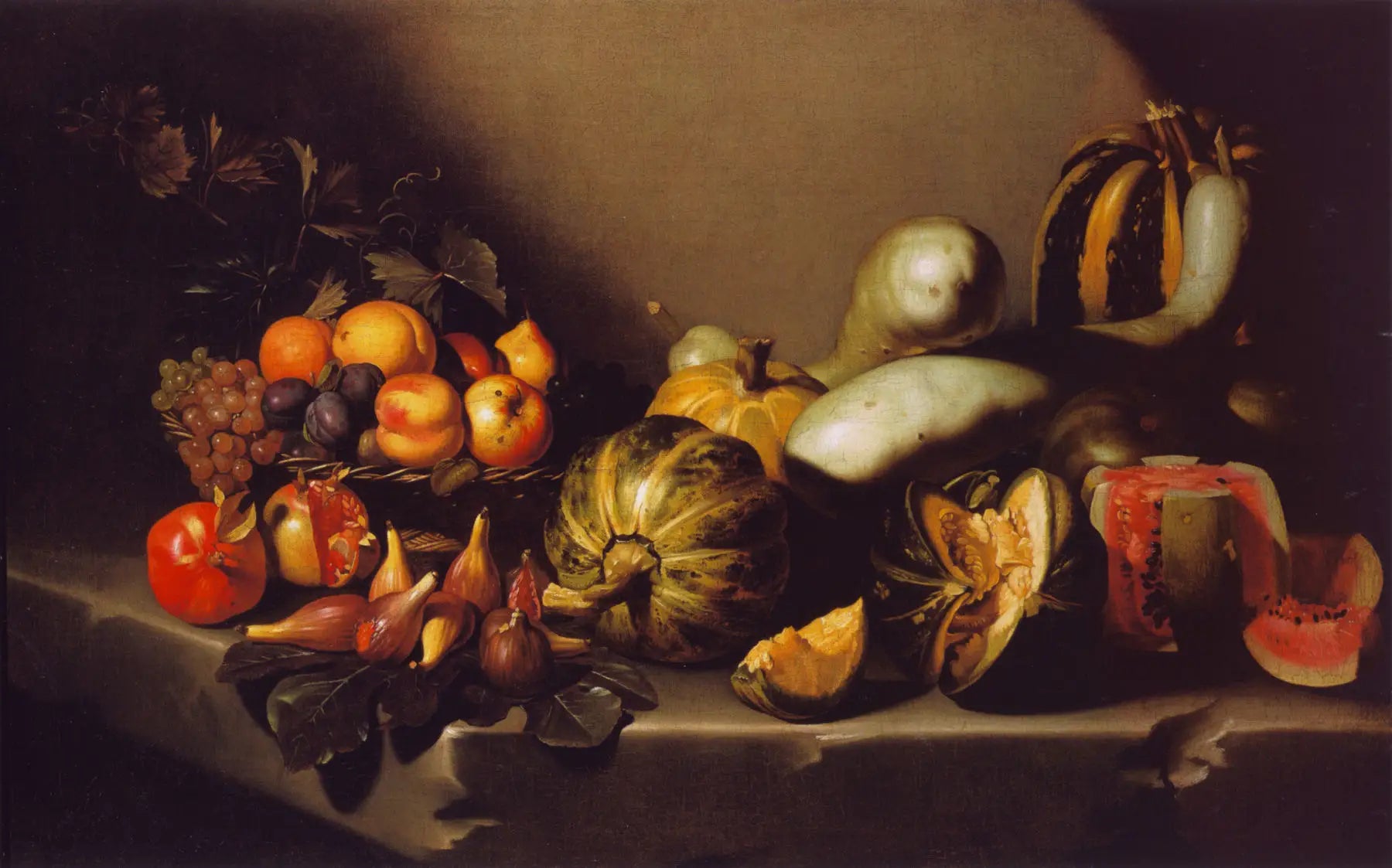 Reproduction du tableau « Nature morte aux fruits - Le Caravage » par Alpha Reproduction en peinture à l’huile