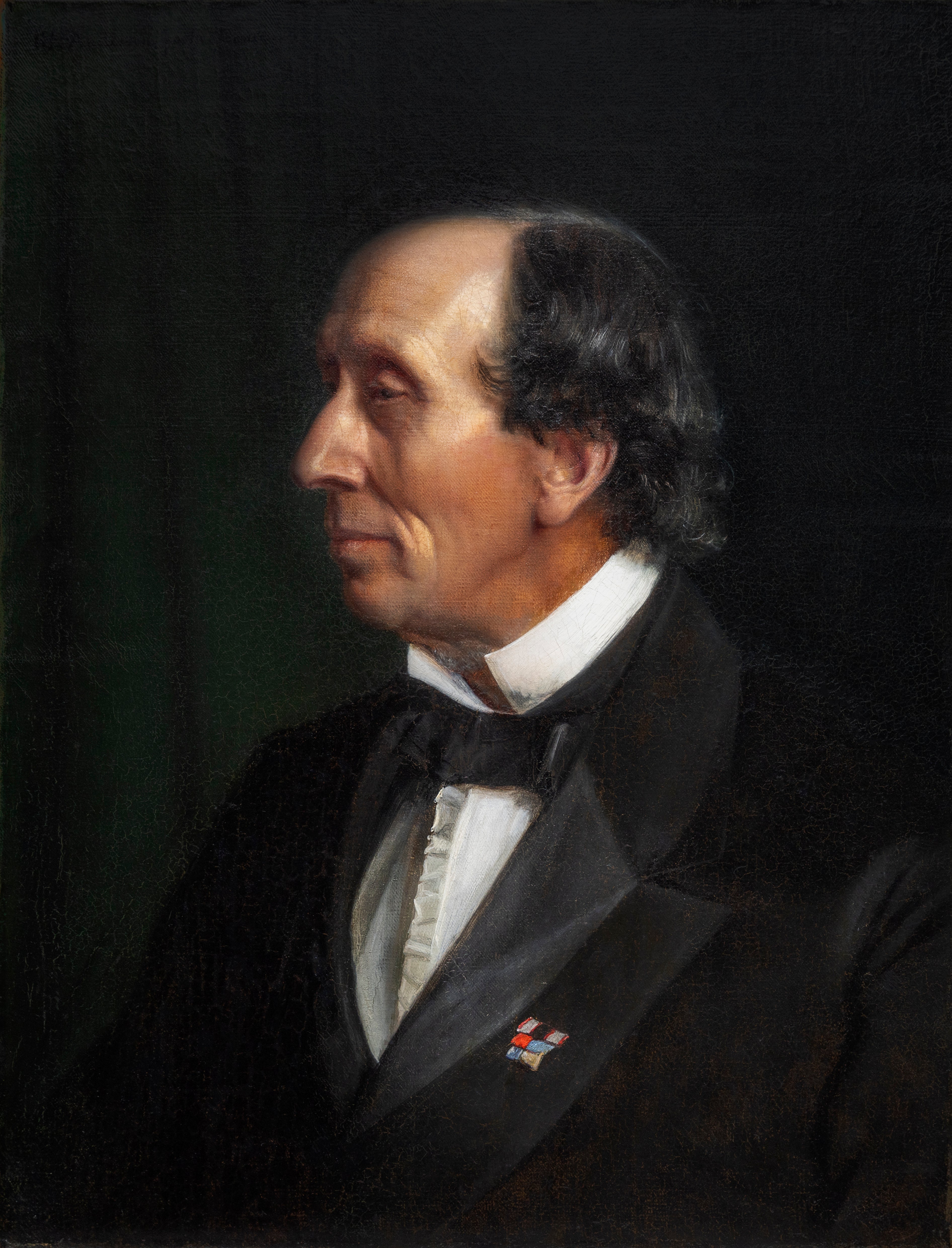 Portrait de Hans Christian Andersen - Carl Heinrich Bloch - Alpha Reproduction