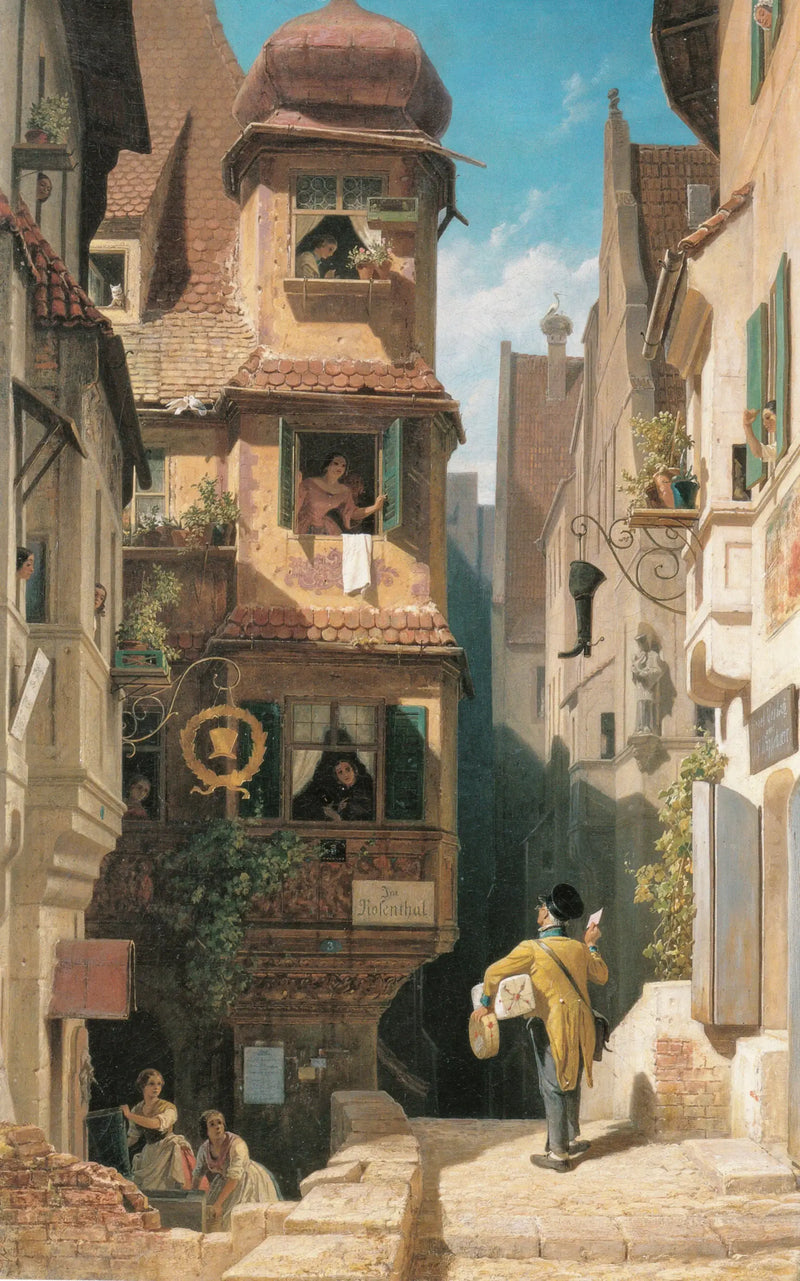 Il postino al Rosenthal - Carl Spitzweg
