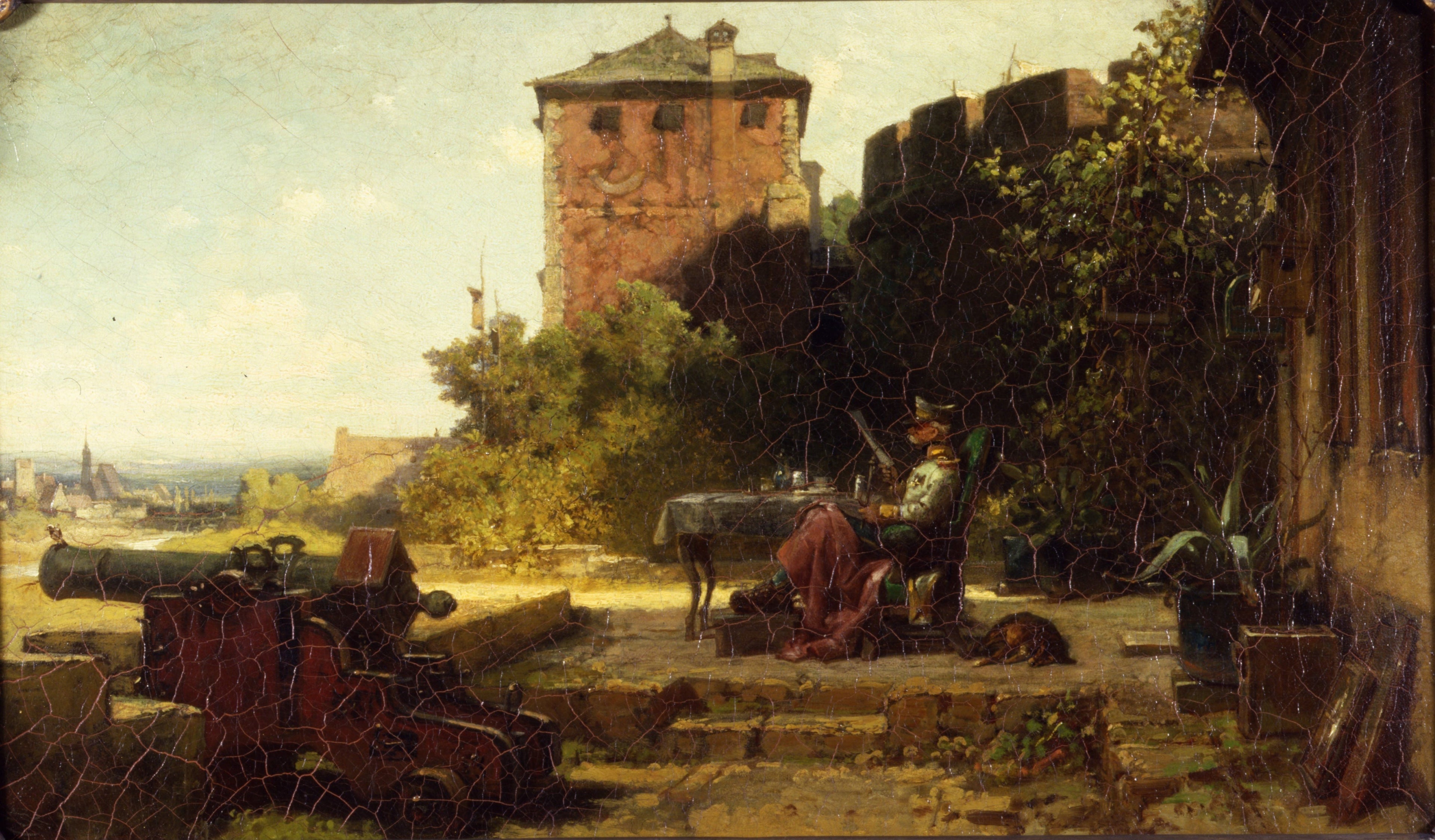 Il vecchio comandante della fortezza - Carl Spitzweg