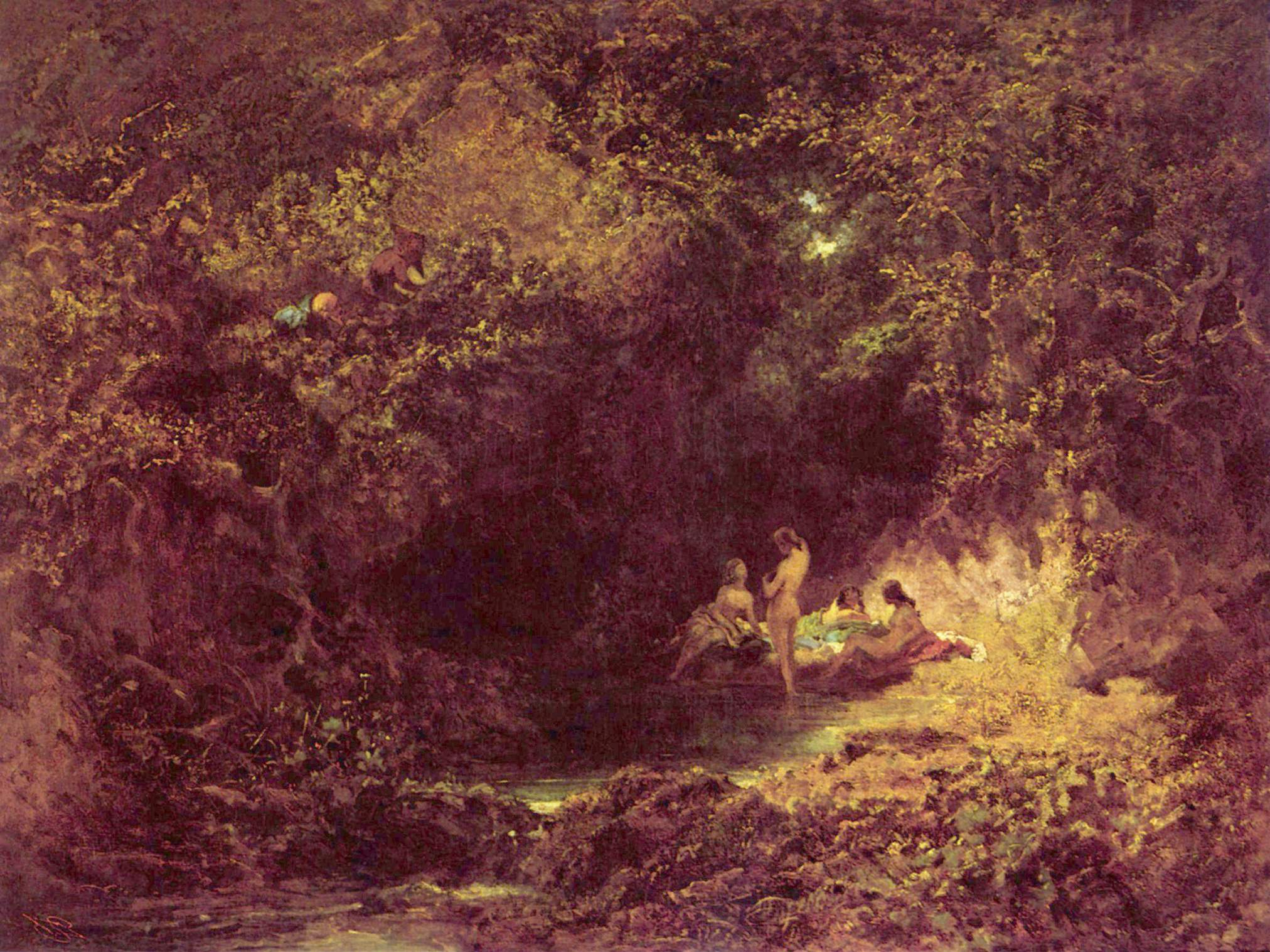 Ninfe al bagno - Carl Spitzweg