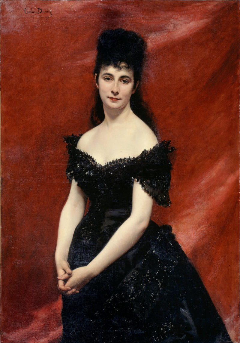 Portrait de Léonie Dufresne, baronne le Vavasseur, puis marquise de Vaucouleurs de Lanjamet - Carolus-Duran