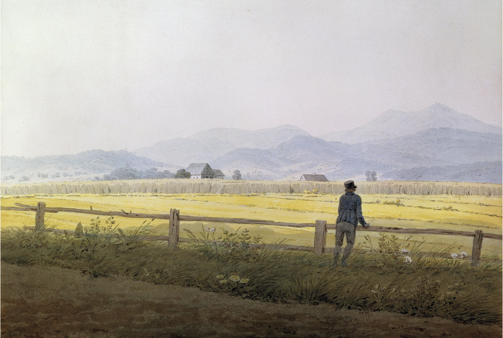 Reproduction du tableau « Vue de Schmiedebergerkamm - Caspar David Friedrich » par Alpha Reproduction en peinture à l’huile