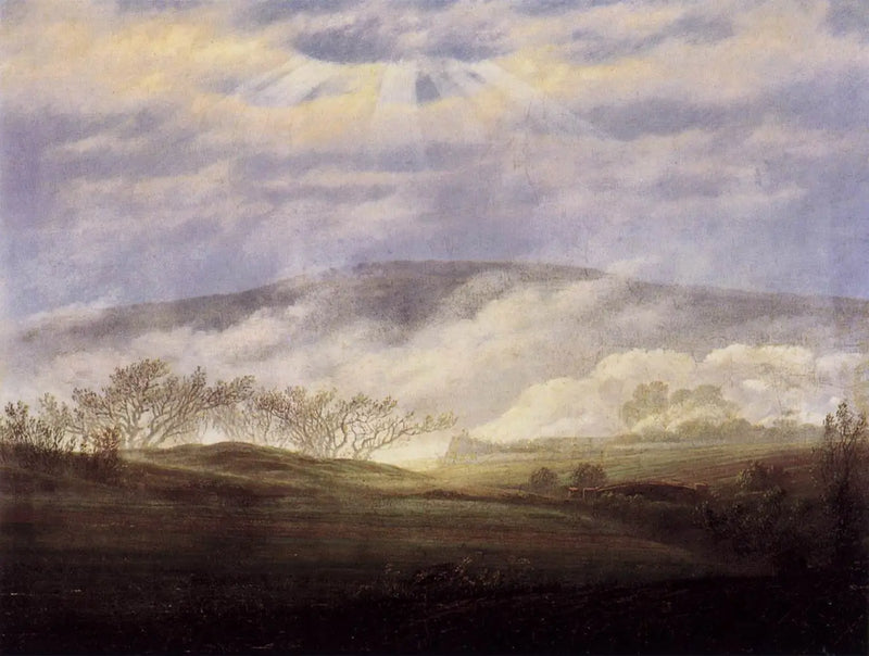 Nebbia nella valle dell'Elba - Caspar David Friedrich
