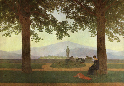 Reproduction du tableau « La Terrasse de Jardin - Caspar David Friedrich » par Alpha Reproduction en peinture à l’huile