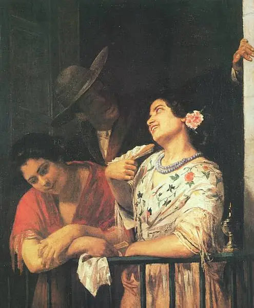 Reproduction du tableau « Sur le balcon - Mary Cassatt » par Alpha Reproduction en peinture à l’huile