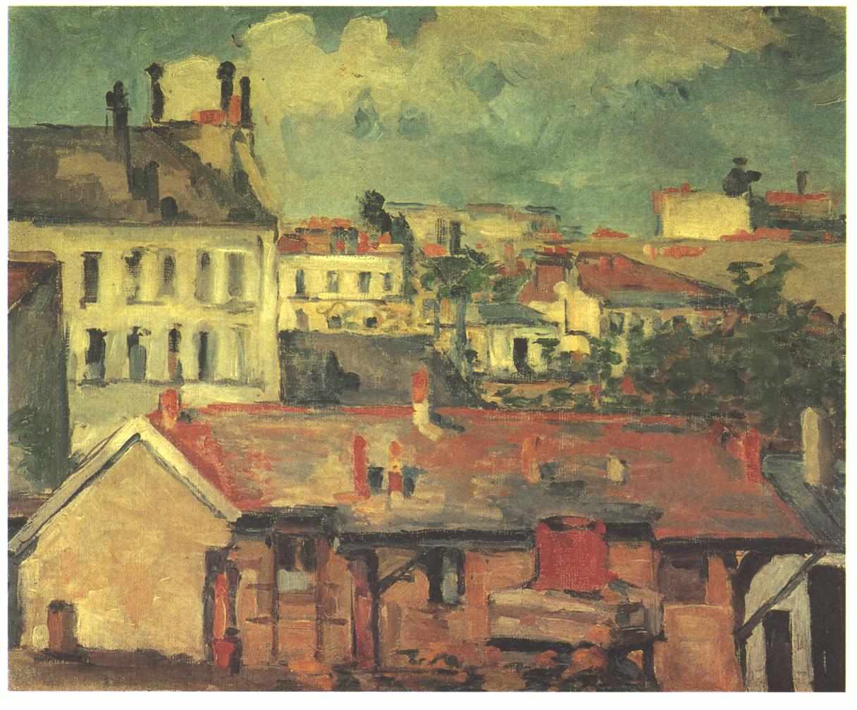 Gruppo di case – I Tetti - Paul Cézanne