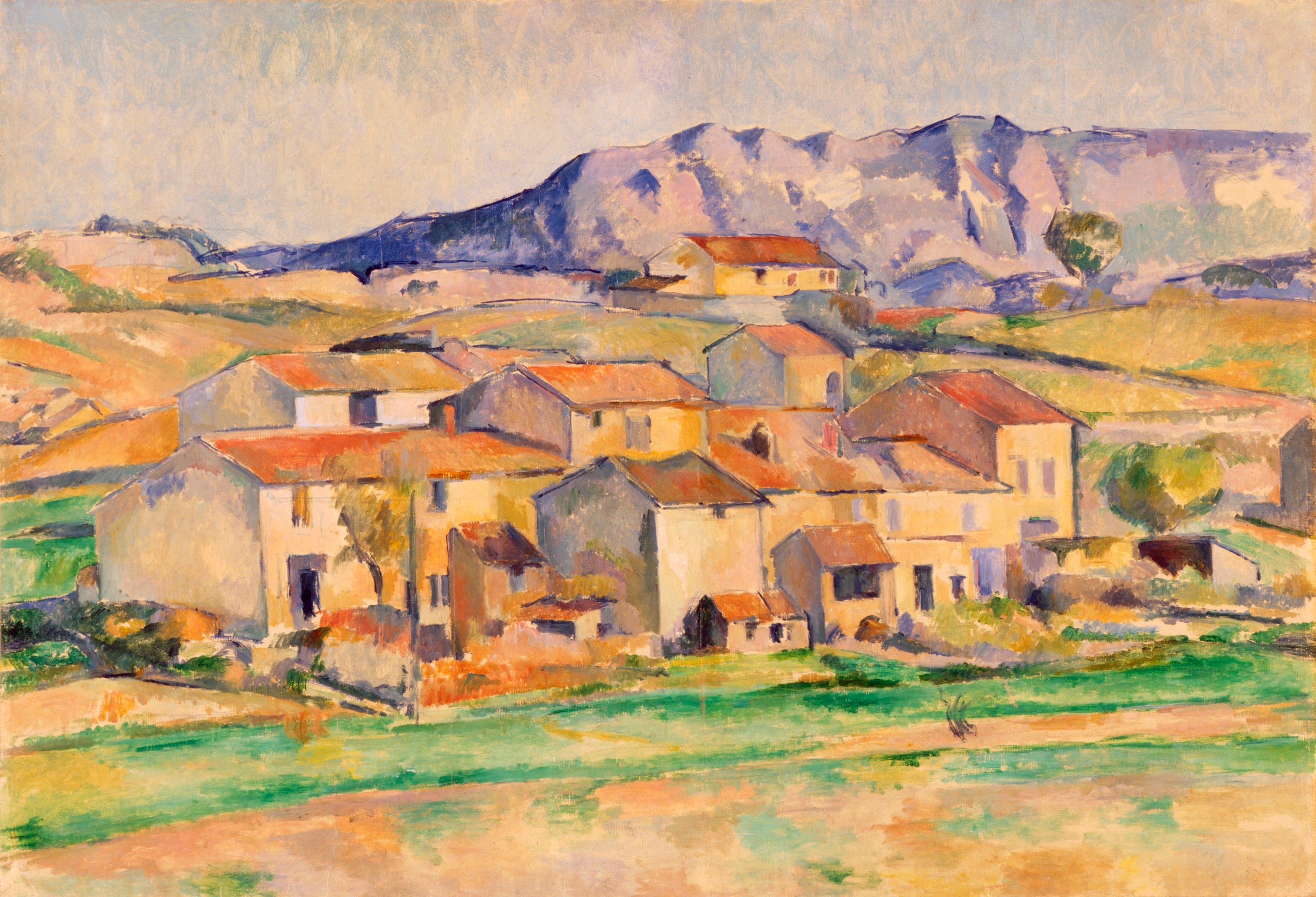Reproduction du tableau « Hameau à Payennet près de Gardanne - Paul Cézanne » par Alpha Reproduction en peinture à l’huile
