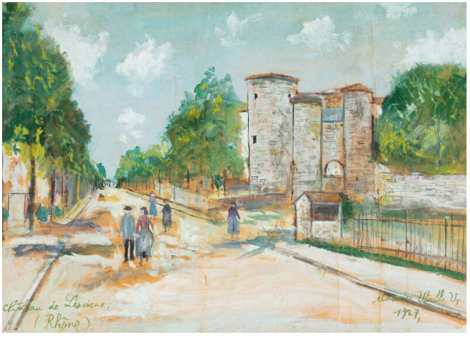 Châteaux de Lissieux (Rhône) (1927) - Maurice Utrillo