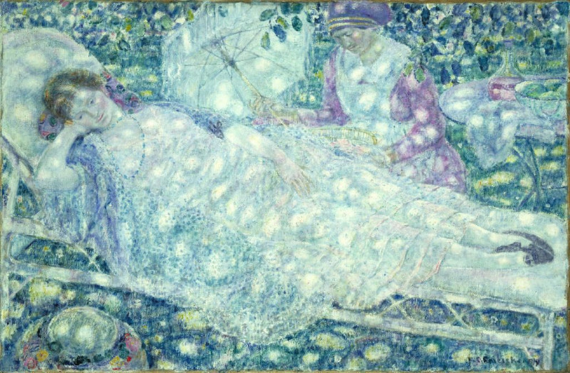 La chaise longue - Frederick Carl Frieseke