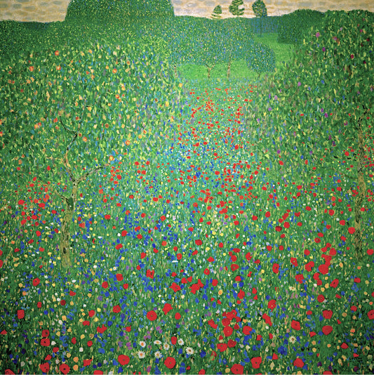🌸🌿 Campo di papaveri – Gustav Klimt (circa 1907)