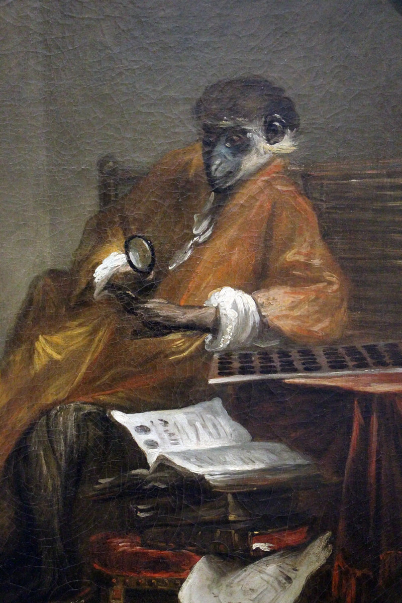 Il vecchio antiquario scimmia - Jean Siméon Chardin