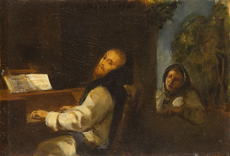 Carlo V nel monastero di Yuste - Eugène Delacroix