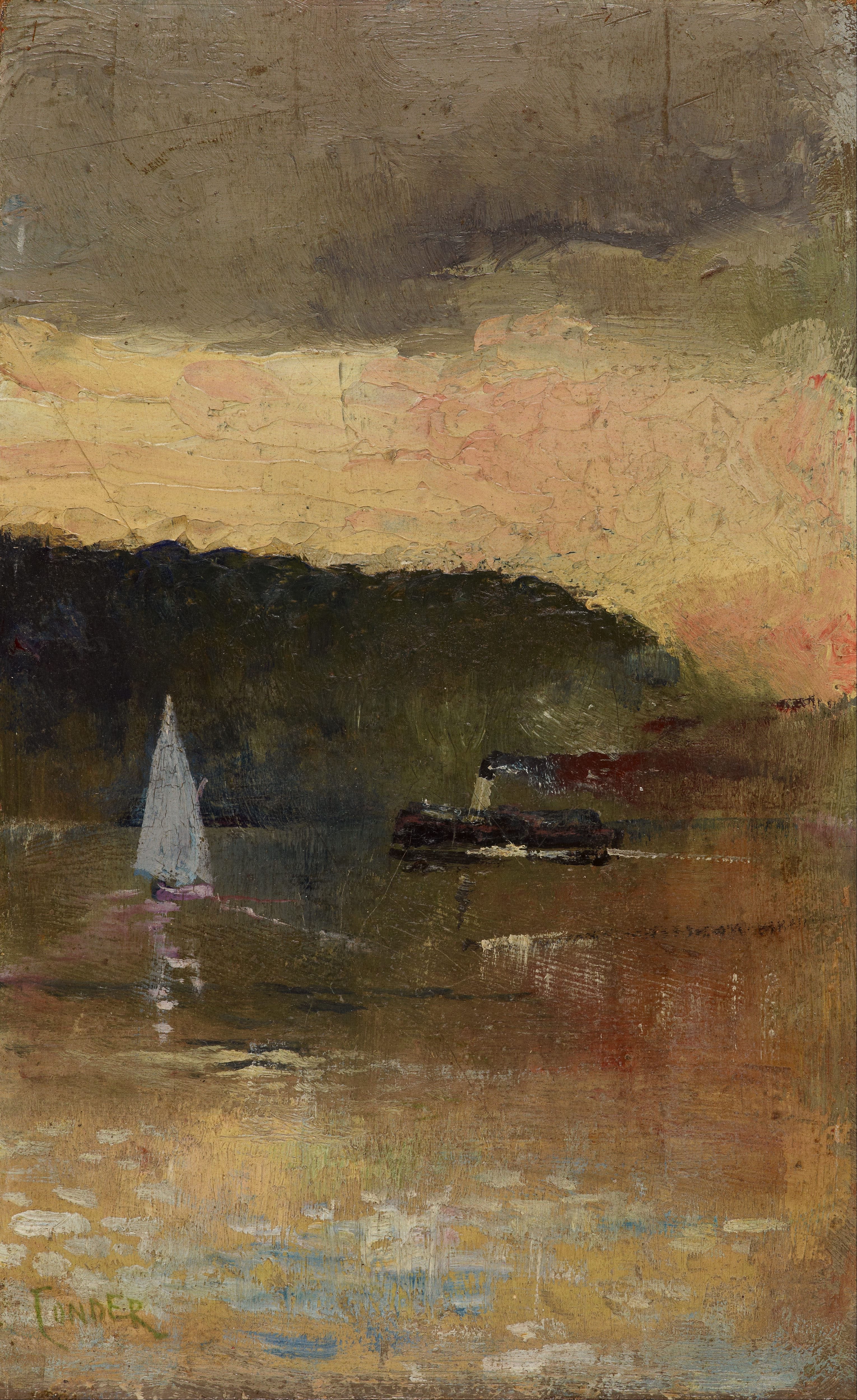 Coucher de soleil sur le port de Sydney - Charles Conder - Alpha Reproduction