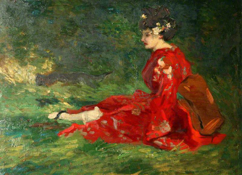 Le kimono rouge - Charles Conder - Alpha Reproduction