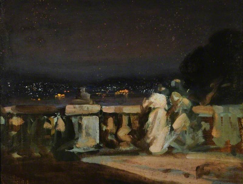 Fuochi d'artificio a Saint-Cloud, Francia - Charles Conder