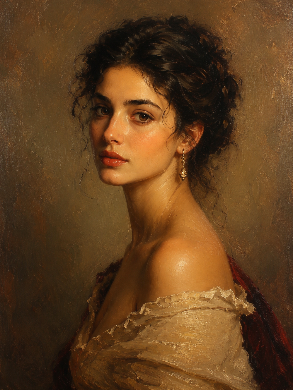 🎨 Quadro Ritratto Personalizzabile 1 Persona – Pittura a Olio Unica