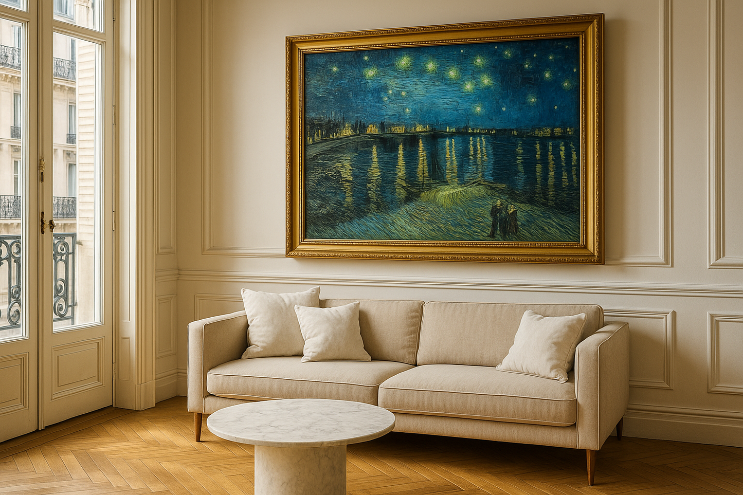 🖼️ La Notte stellata sul Rodano – Vincent van Gogh (1888)