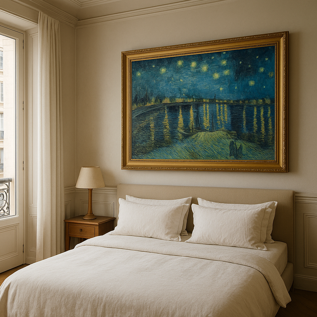🖼️ La Notte stellata sul Rodano – Vincent van Gogh (1888)