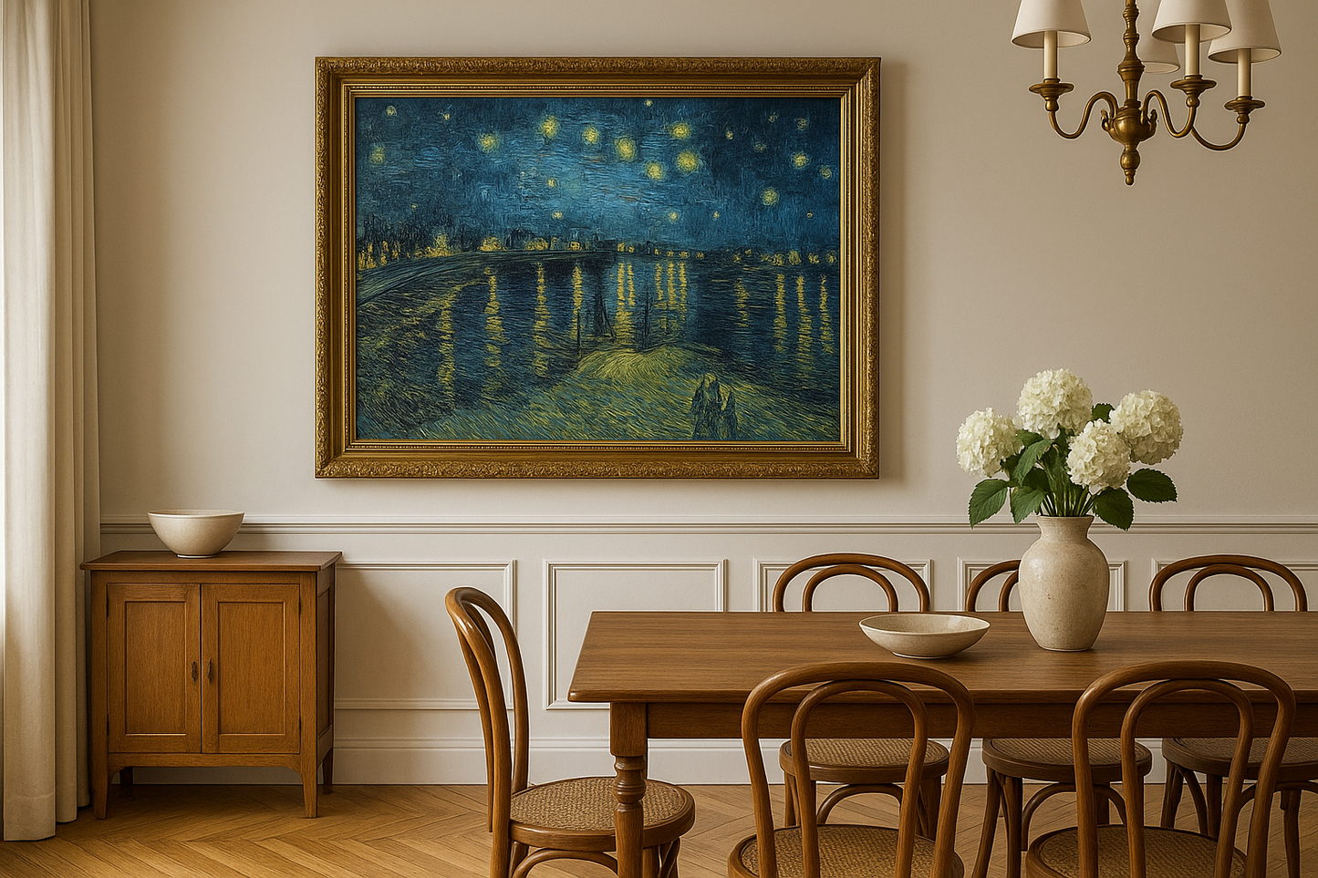 🖼️ La Notte stellata sul Rodano – Vincent van Gogh (1888)