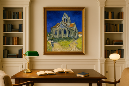 🖼️ Chiesa di Auvers-sur-Oise – Vincent van Gogh (1890)
