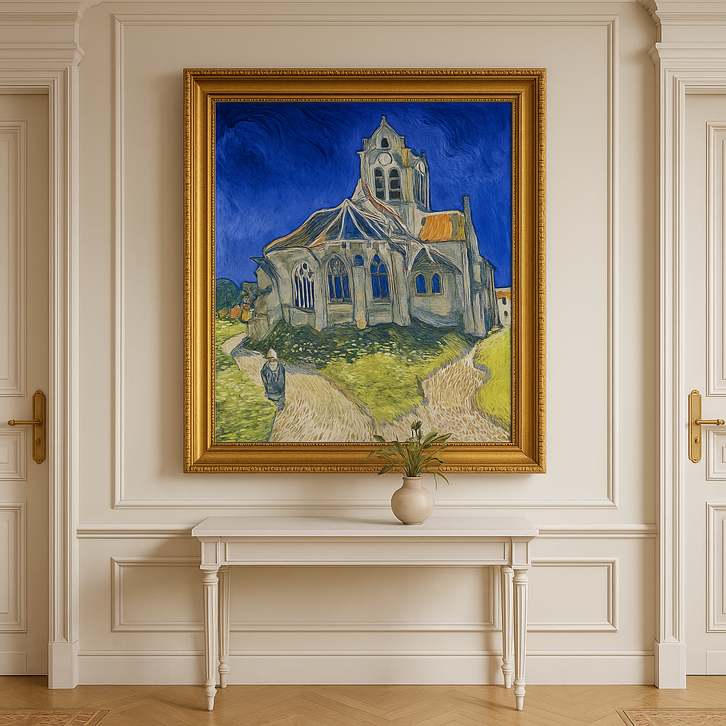 🖼️ Chiesa di Auvers-sur-Oise – Vincent van Gogh (1890)