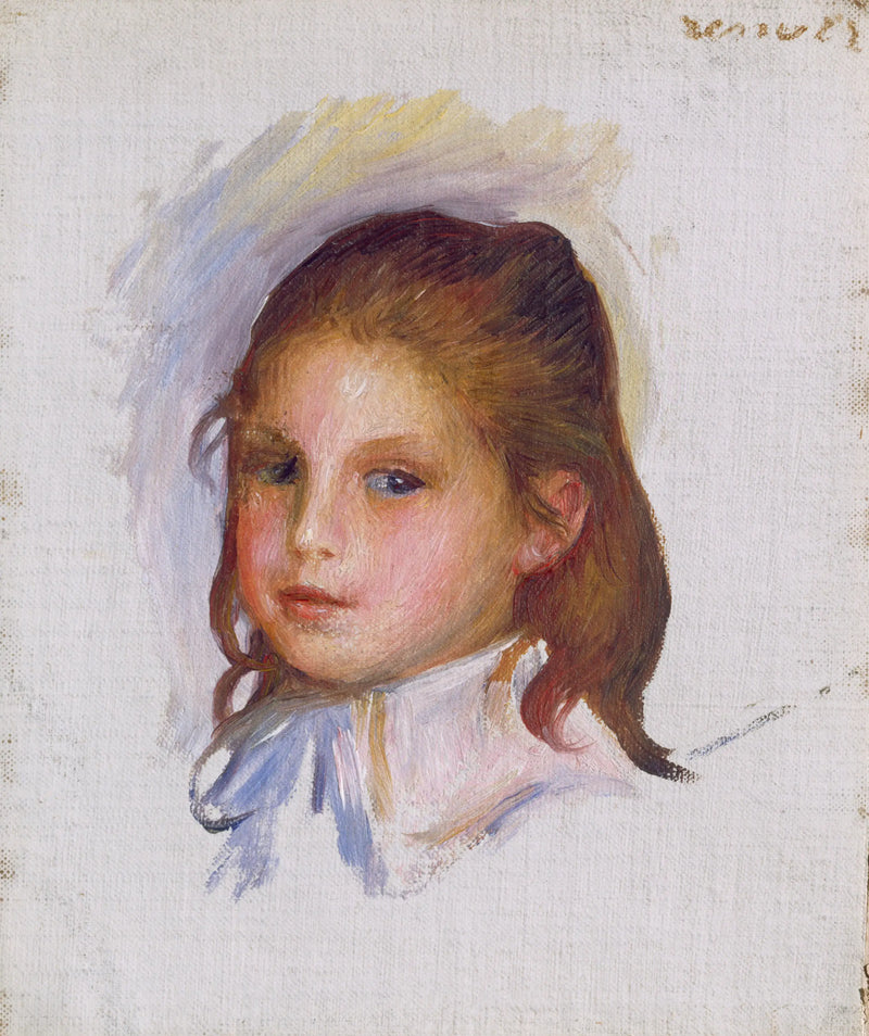 Bambino dai capelli castani - Pierre-Auguste Renoir