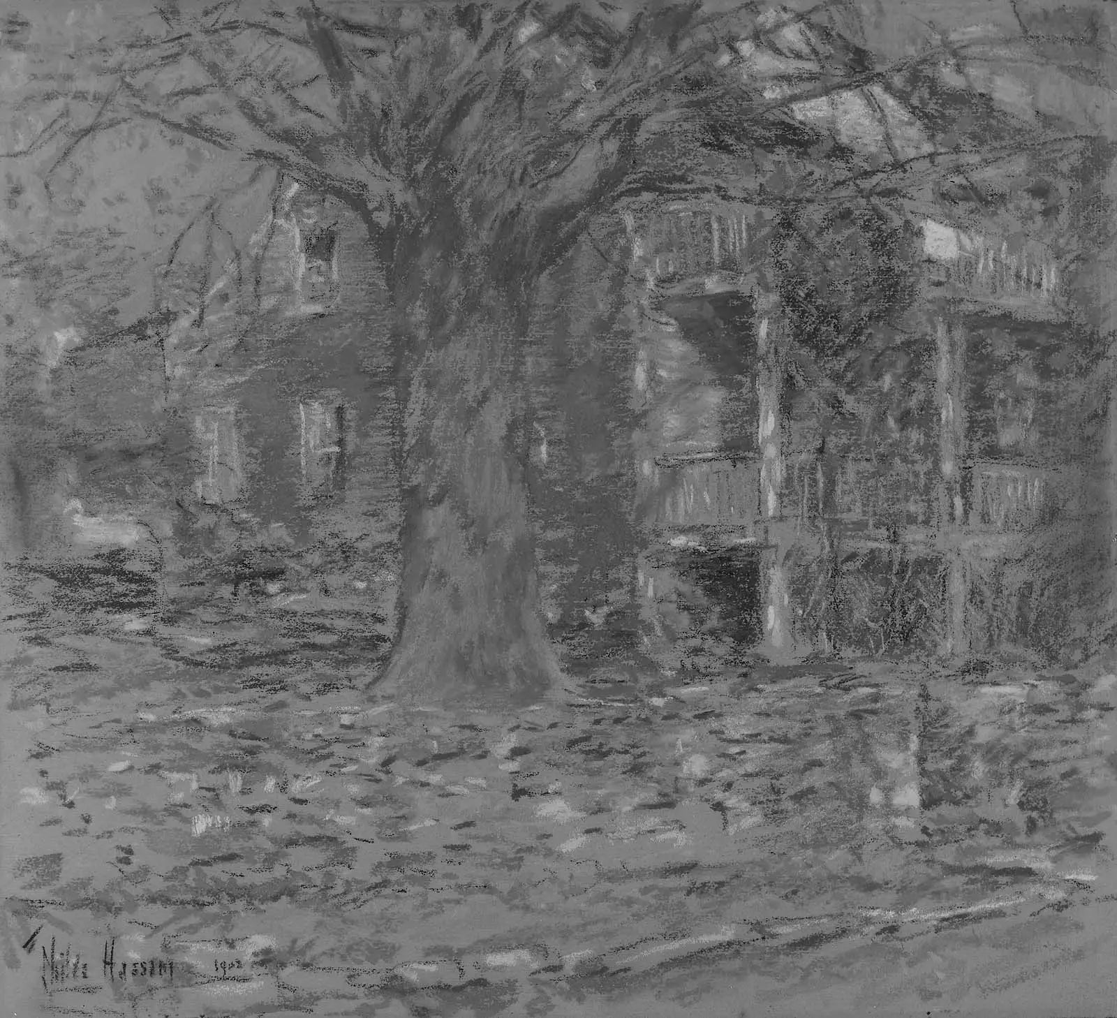 La vieille maison Holley - Childe Hassam - Alpha Reproduction