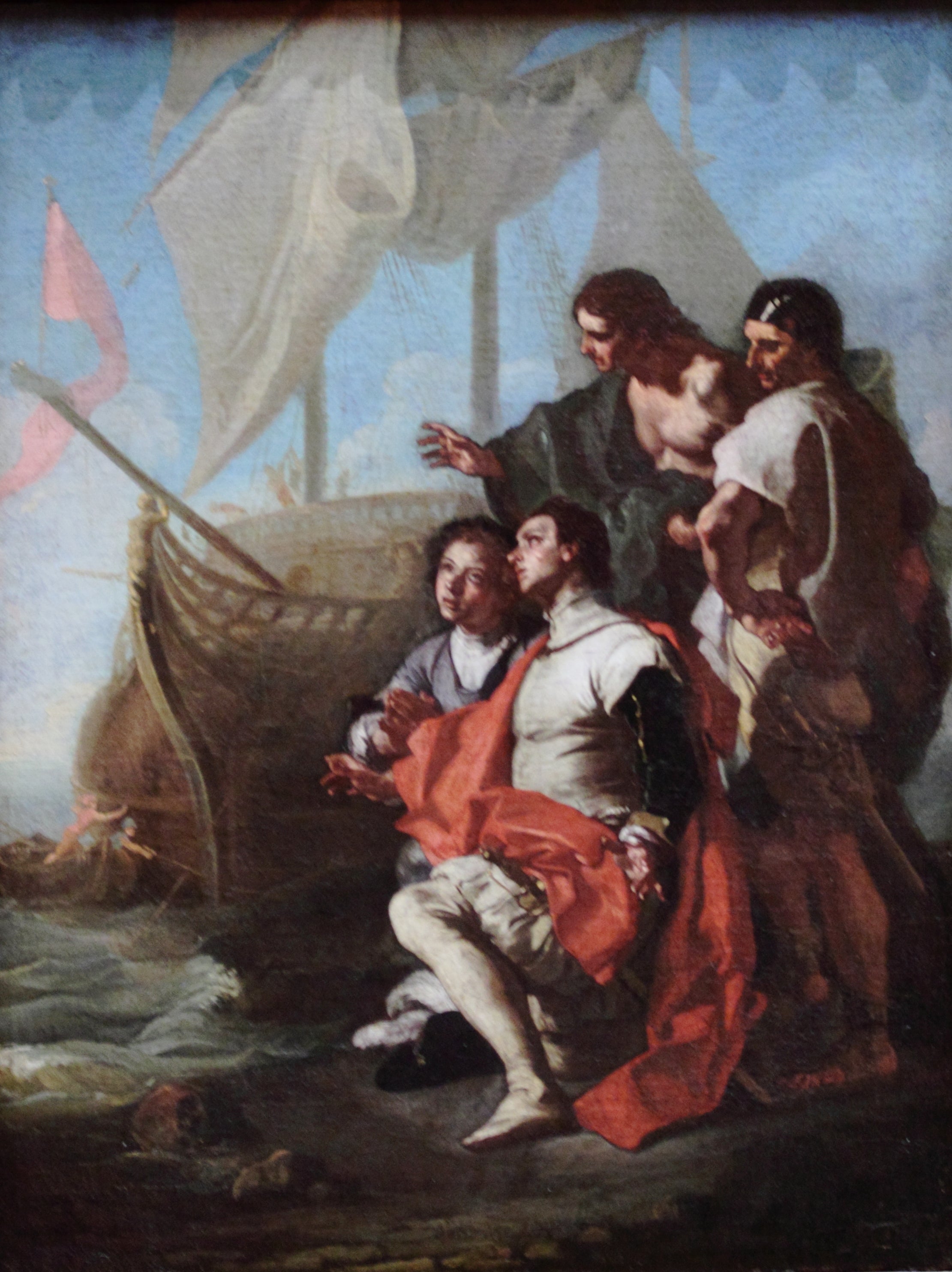 Christophe Colomb arrivant en Amérique - Francesco Solimena - Alpha Reproduction