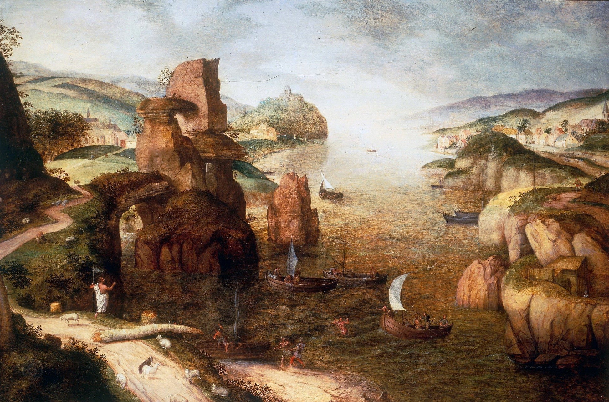 Cristo e gli apostoli al lago di Tiberiade - Pieter Brueghel il Vecchio