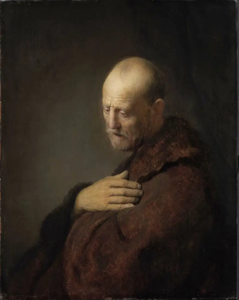 Vecchio uomo in preghiera - Rembrandt