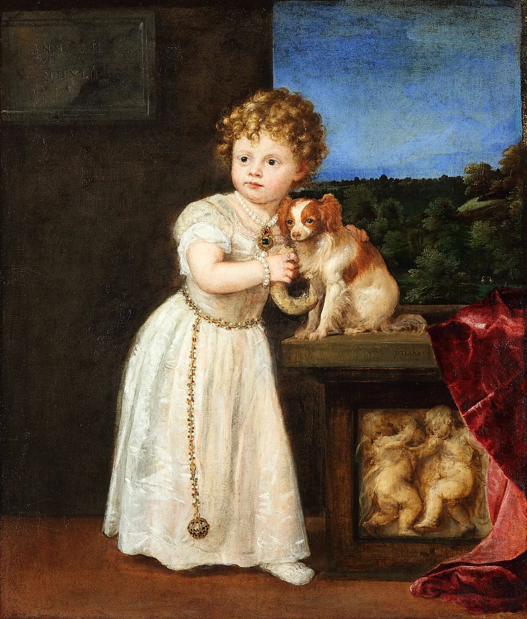 portrait de Clarissa Strozzi - Titian - Alpha Reproduction