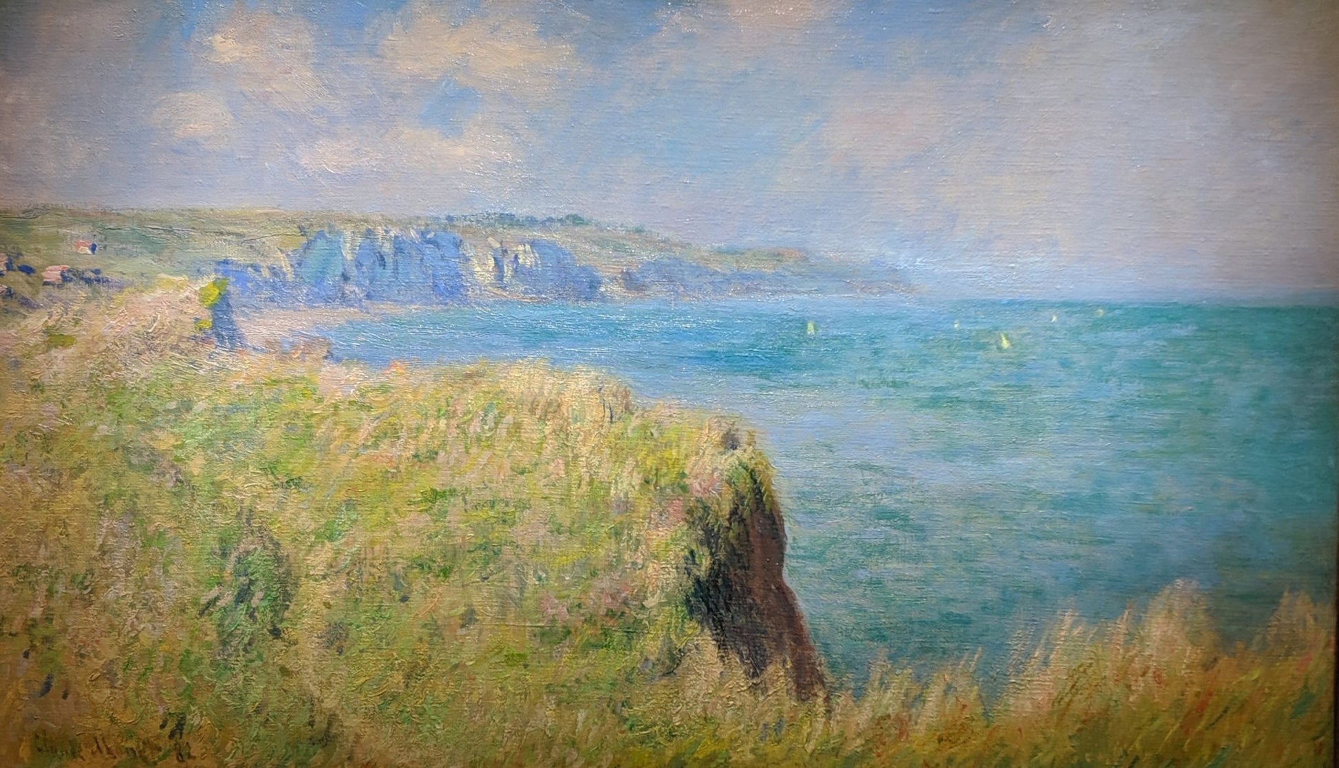 Reproduction du tableau « Bord des falaises à Pourville - Claude Monet » par Alpha Reproduction en peinture à l’huile