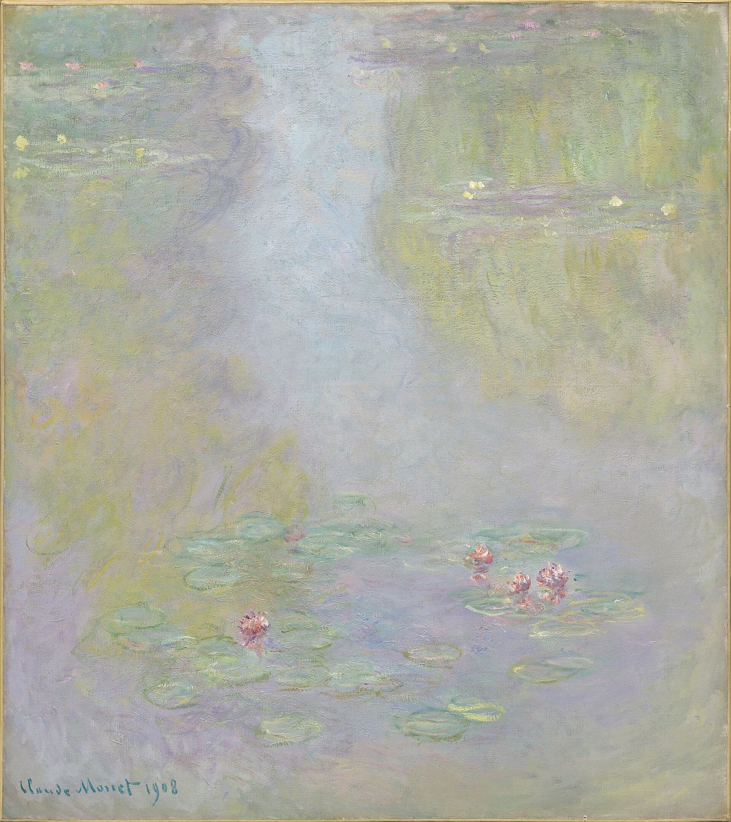 🎨 Ninfee – Nebbia e dolcezza, Claude Monet, 1908