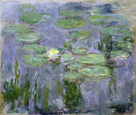 🌼 Ninfee con fiore splendente – Claude Monet