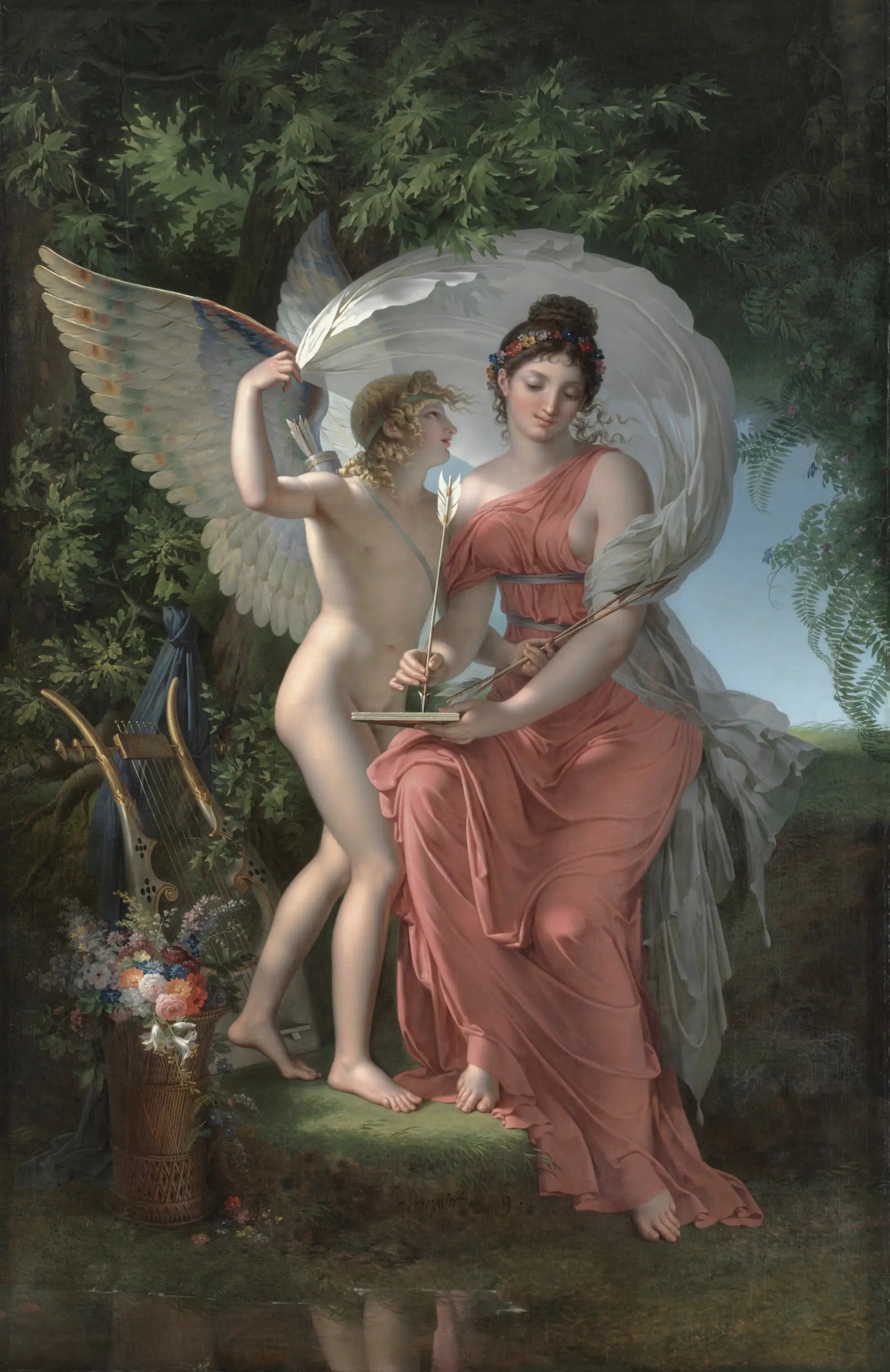 Erato muse qui préside à la poésie lyrique - Charles Meynier - Alpha Reproduction