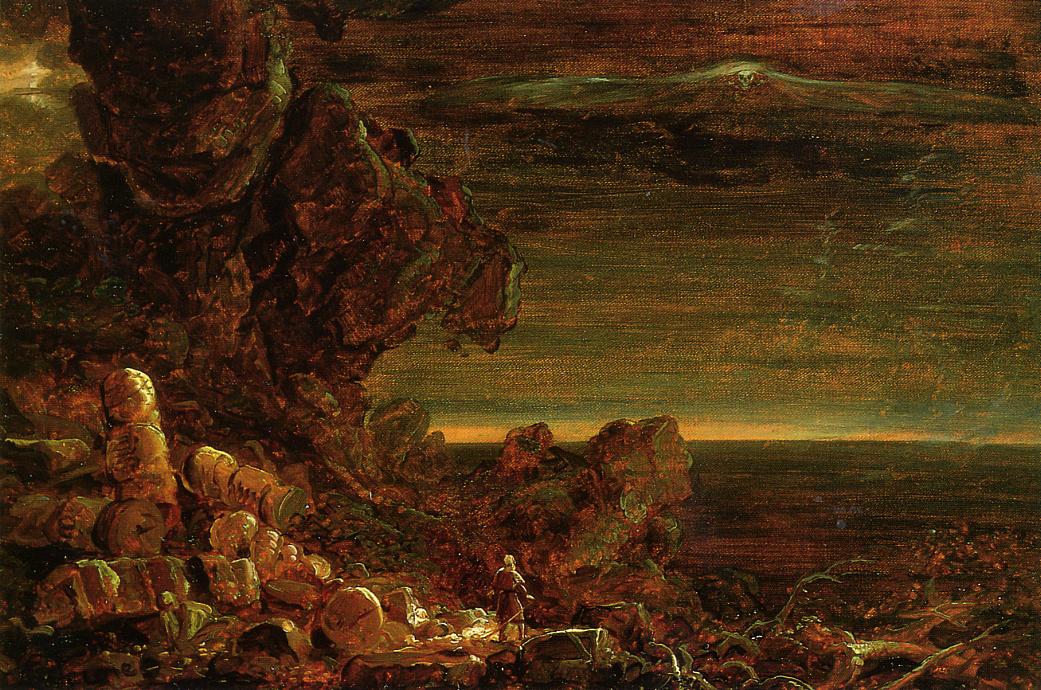 Étude pour Le Pèlerin du monde à la fin de son voyage - Thomas Cole