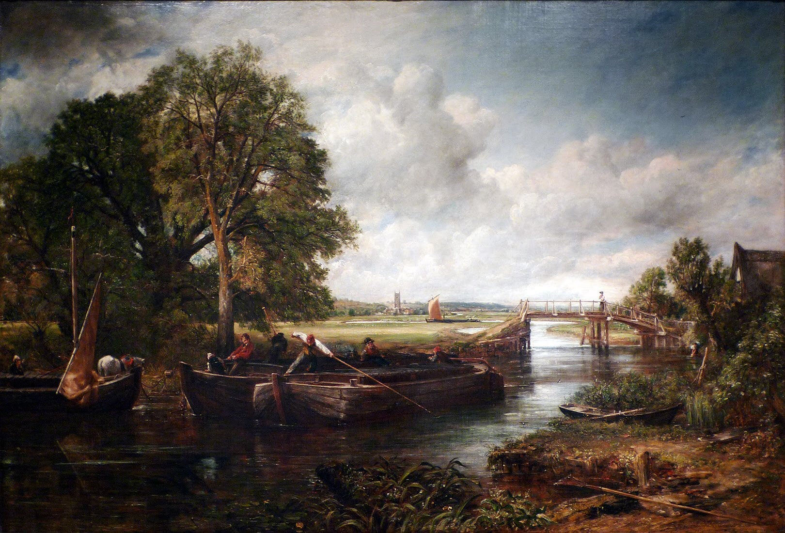 Vue sur la Stour près de Dedham - John Constable