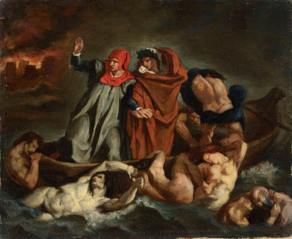 Reproduction du tableau « La Barque de Dante - Édouard Manet » par Alpha Reproduction en peinture à l’huile