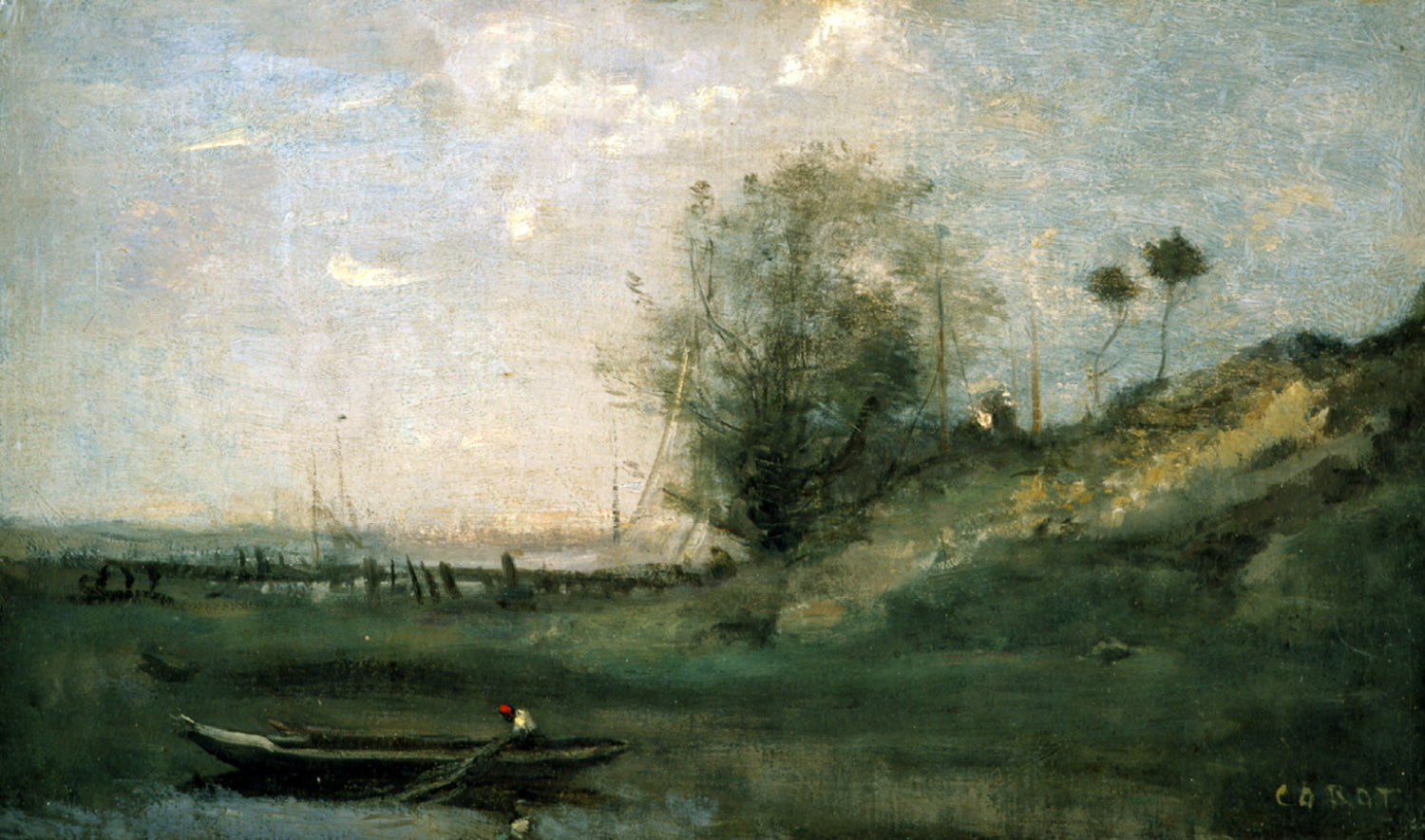 L'Estacade normande - Jean-Baptiste Camille Corot
