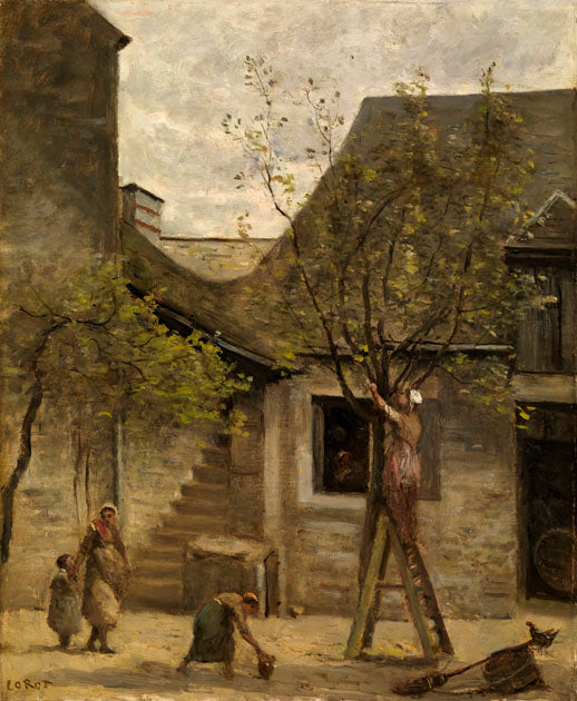 Maison de paysans à Fontainebleau - Jean-Baptiste Camille Corot