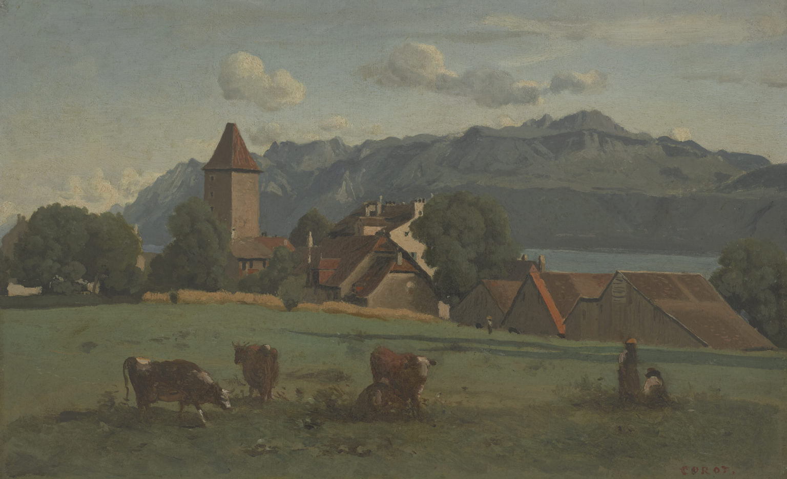 Ouchy, près de Lausanne - Jean-Baptiste Camille Corot
