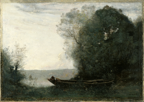 Rêverie sur l'étang - Jean-Baptiste Camille Corot