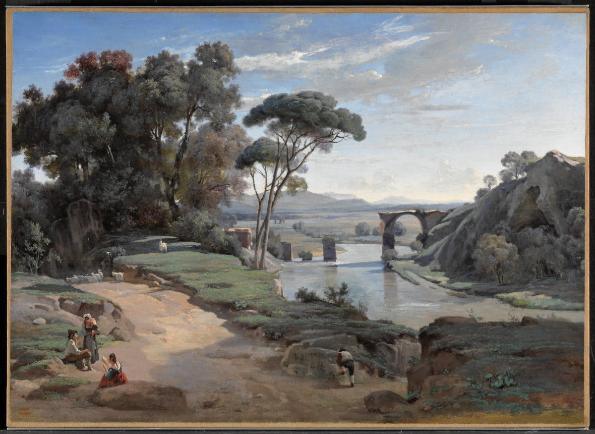 Vue prise à Narni - Jean-Baptiste Camille Corot