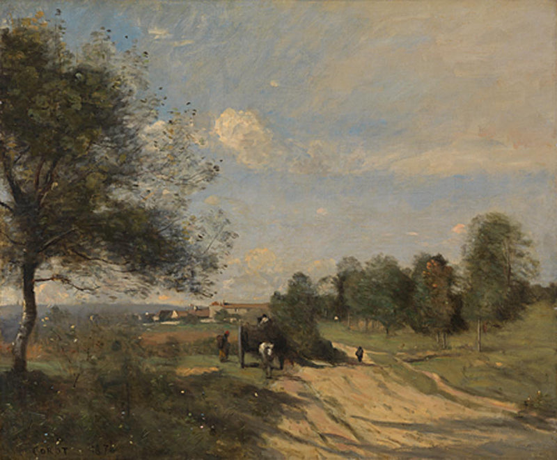 Le chariot - Jean-Baptiste Camille Corot