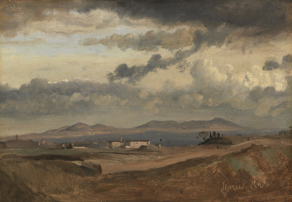 Vue du couvent Sant'Onofrio sur le Janicule, Rome - Jean-Baptiste Camille Corot