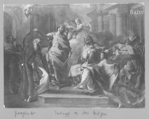 Triomphe des trois saints - Corrado Giaquinto - Alpha Reproduction