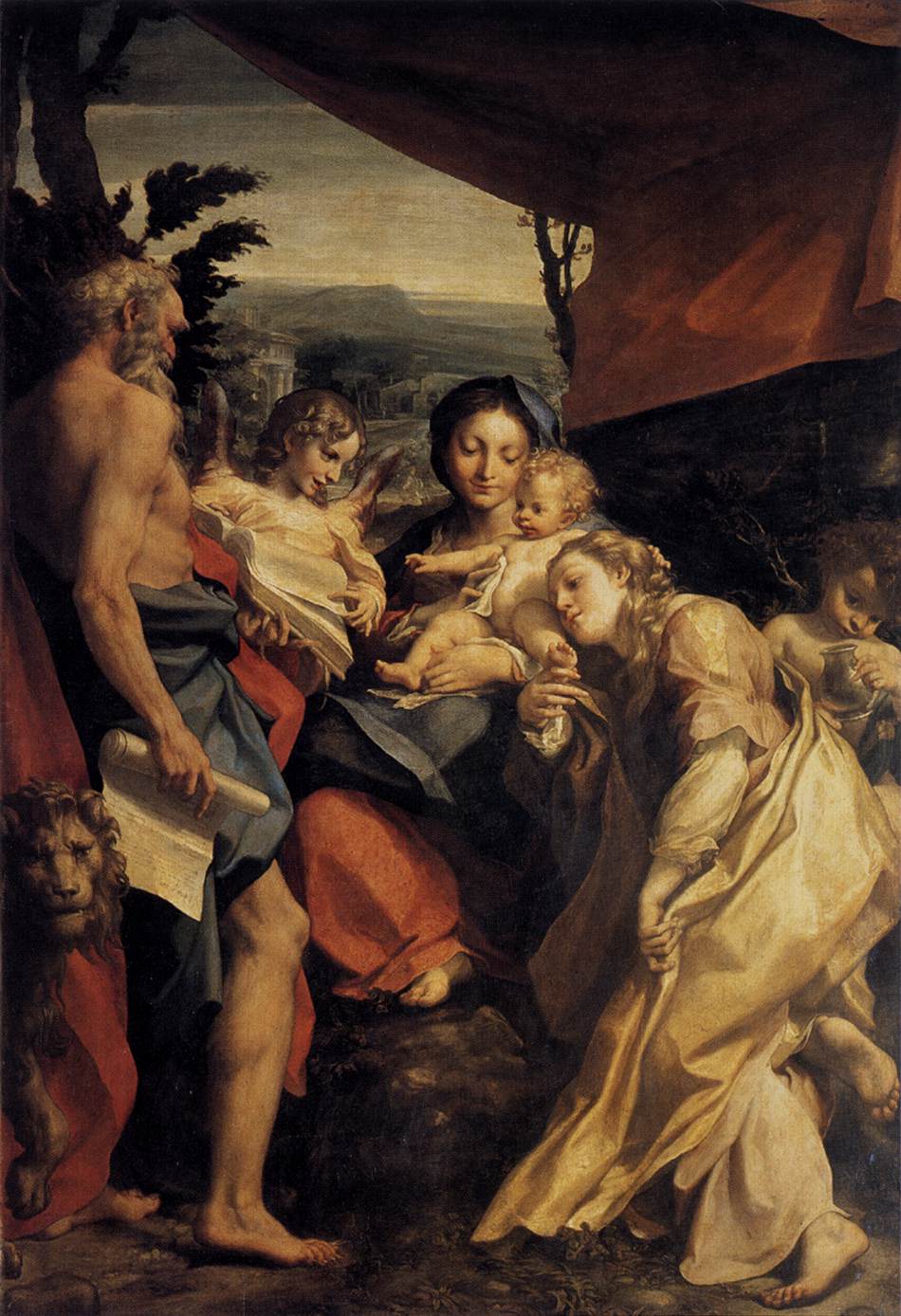 Madone de Saint Jérôme - Antonio da Correggio