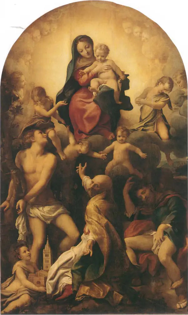 Madone de San Sebastiano - Antonio da Correggio - Alpha Reproduction