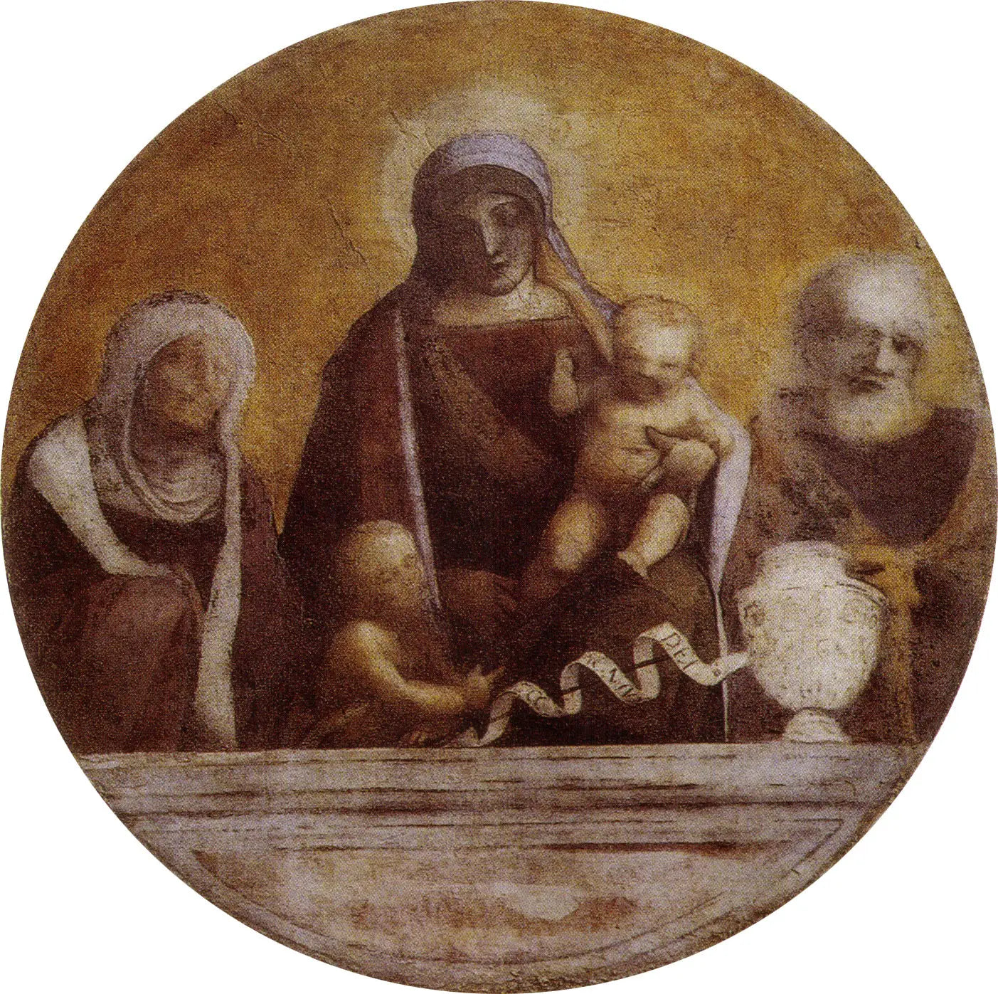Sainte Famille avec sainte Élisabeth et saint Jean - Antonio da Correggio - Alpha Reproduction